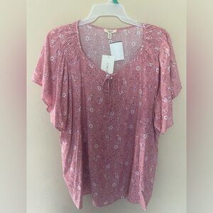 Pink blouse new with tag. Never worn